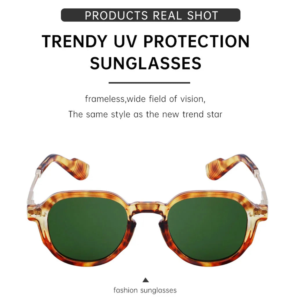2025 Fashion Sunglass Men Vintage Oval Sunglasses Women Trendy Dropshipping Gafas De Sol Hombre Lunette Soleil Femme Zonnebril