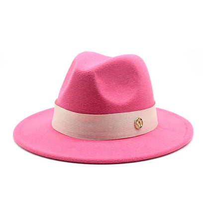 New Fedora Hat for Women Winter Elegant Fashion Formal Wedding Decorate Church Cap Panama Party Jazz Hat Chapeau Femme