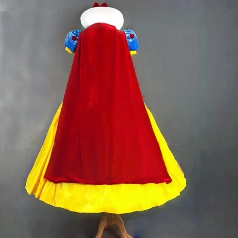 Adult Cosplay Dress Snow White Girl Princess Dress Women Adult Cartoon Princess Snow White Halloween Party Costume