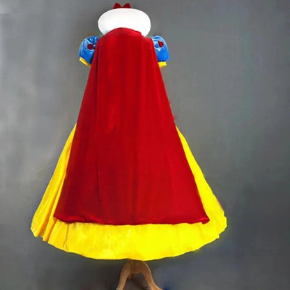 Adult Cosplay Dress Snow White Girl Princess Dress Women Adult Cartoon Princess Snow White Halloween Party Costume