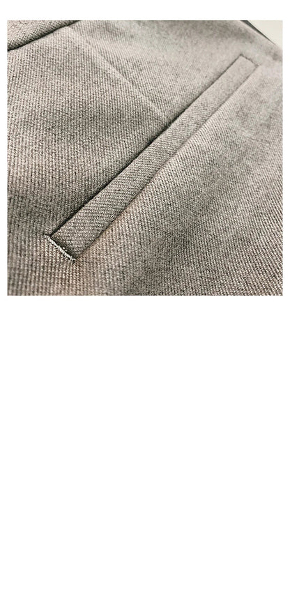 2025 Autumn Winter New Woolen Thickened Suit Pants High Quality Men Slim Fit Straight Formal Business Social Office Dress Pants