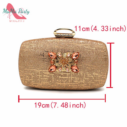 Nigerian Women Shoes and Bag Set in Gold Color High Quality New Arrivals Classics Style for Garden Party