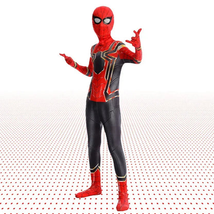 Spiderman Costume Spider Man Black Panther Iron Man Spider Gwen Cosplay Zentai Jumpsuit Bodysuit Halloween Costume Adult Child