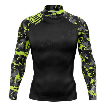 RT Rashguard Camouflage Long Sleeve Diving Surfing Shirt UV Protection Swimwear Snorkeling UPF Summer Sunscreen Beachwear