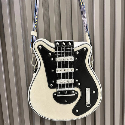 Purses And Handbags For Women Luxury Designer Leather Crossbody Shoulder Bag Handmade Guitar Shape purse Bags Purse