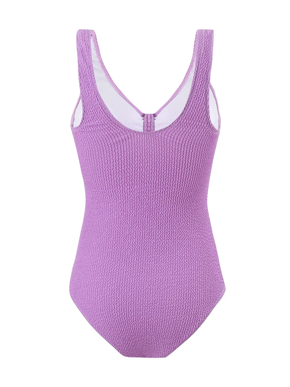 Slim V Neck Swimsuit Women 2025 New One Piece Vacation Swimwear Solid Bodysuit Female Bathers Swimming Monokini Summer Beachwear