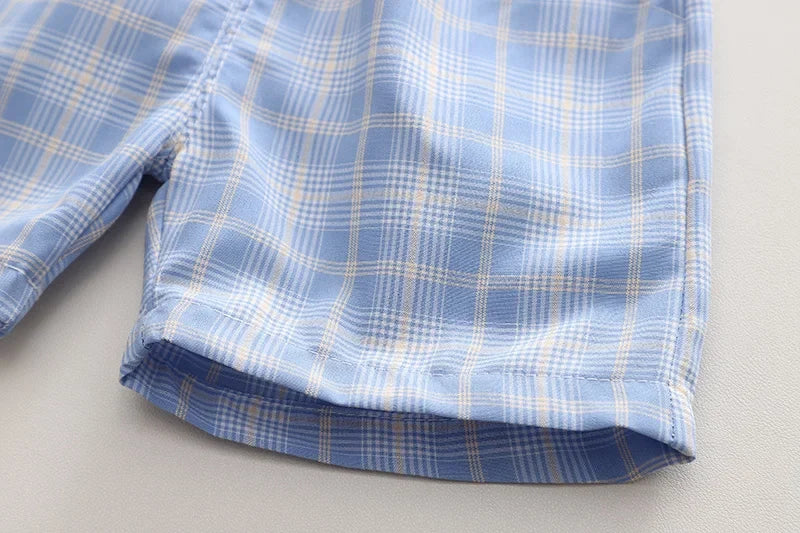 Summer Kids Clothes Set for Boys Girls Patchwork T-Shirt Shorts 2Pcs Suit Toddler Baby Clothing Infant Outfit for Ages 1-5 Years