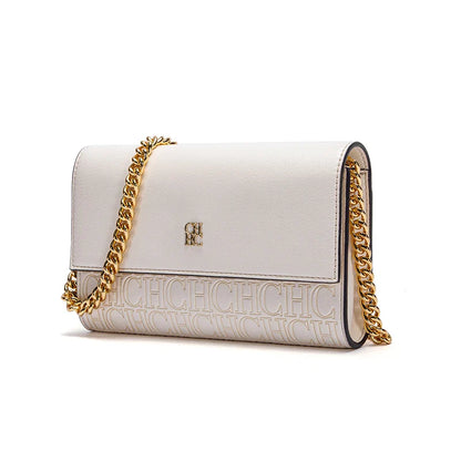 Women's Shoulder Bag New Magnetic Flip Chain Bag Brown Small Square Bag Wallet