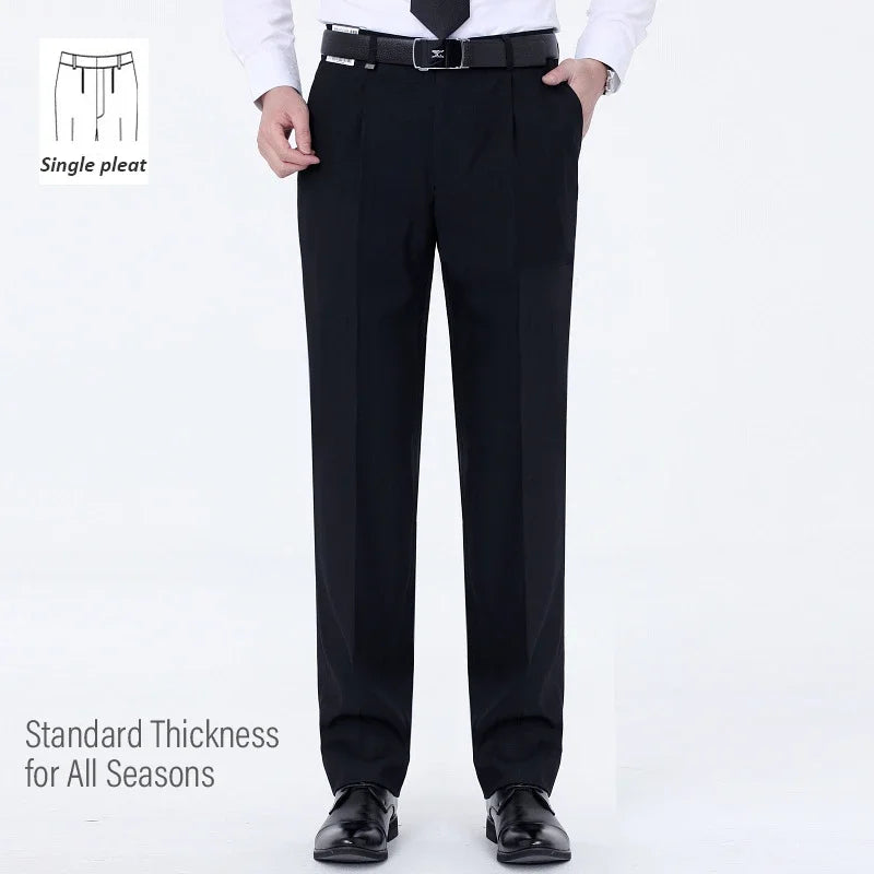 Top-Quality Men's Woolen Trousers - Traf Suit Pants,Business Formal,Trousers for Men, Man Pants, Naples Wool Dress Pants for Men