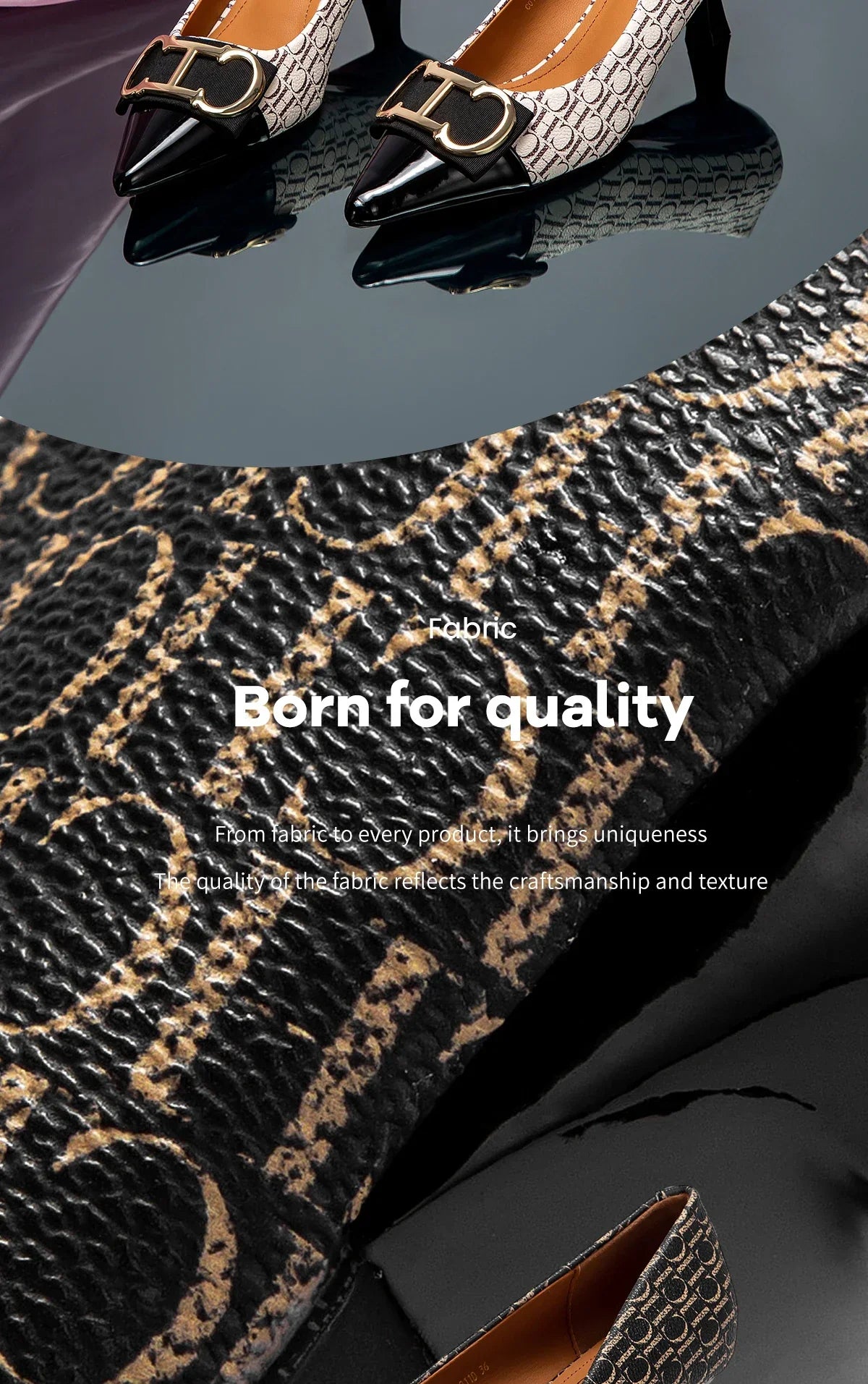 Fine Workmanship Simple Versatile Fashion Women's Single Shoes Classic Style Letter Print Design Women's High Heels