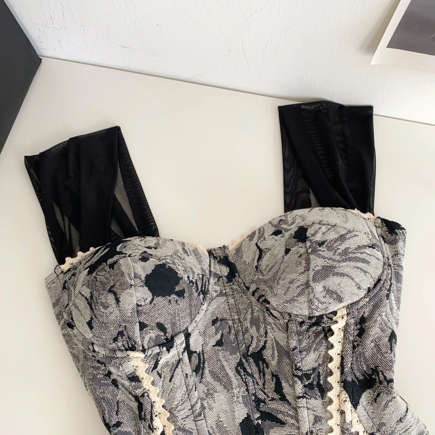 American Retro Print Evening Camisole Female Strap Lace Spliced Slim Top 2025 Streetwear Floral Vintage Beach Tank Top