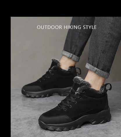 Men Sneakers Man Hiking Shoes Outdoor Mountain Boots Climbing Shoes Zapatos De Hombre Winter Boots Tennis Black Sneakes