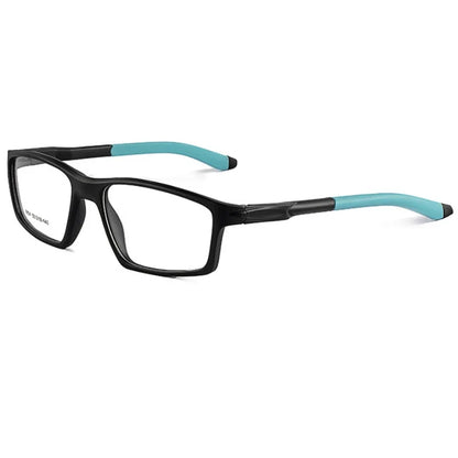 Geometry Sports Men Women Running Anti-dropout Reading Glasses TR90 Prescription Anti Blue Light Myopia Customized 9804
