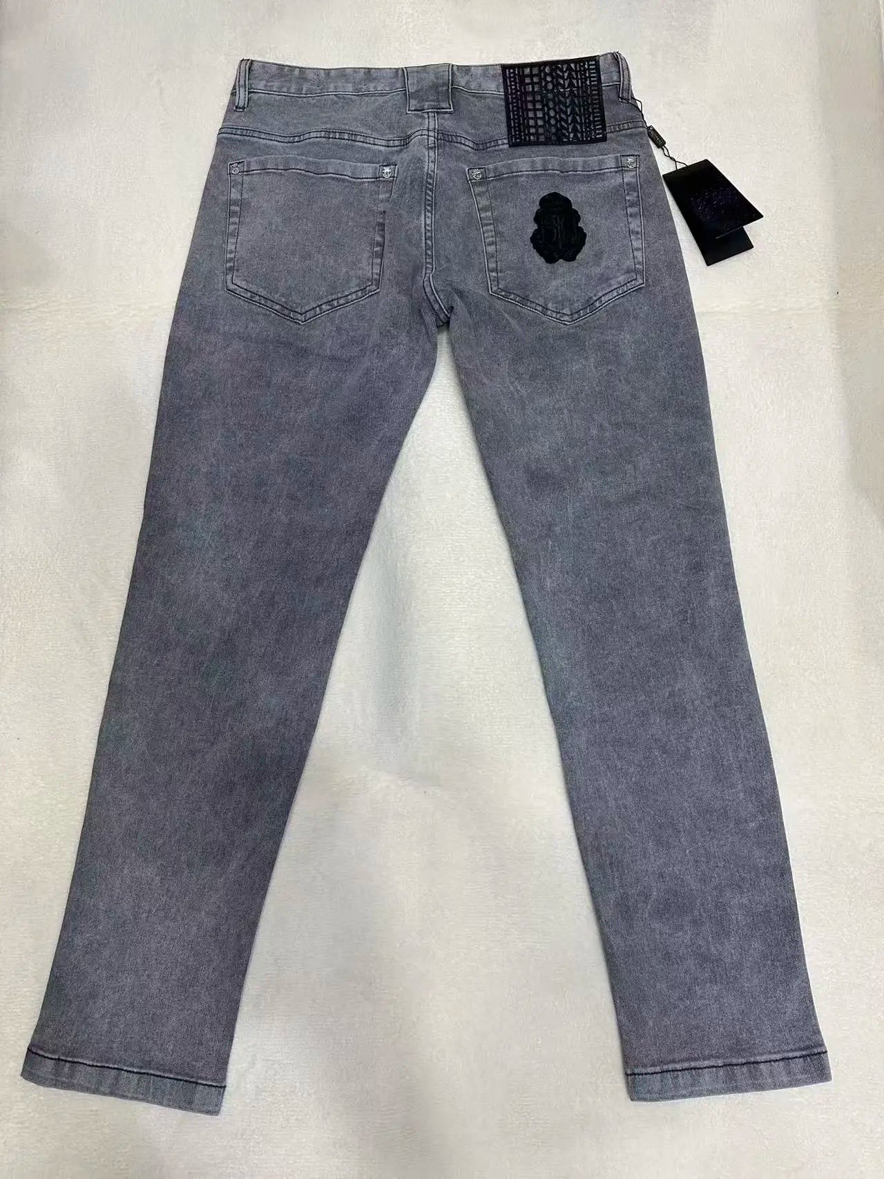 Jeans Men 2026 Spring Summer new fashion Embroidery comfortable elasticity outdoors Big size 34-42 Pants