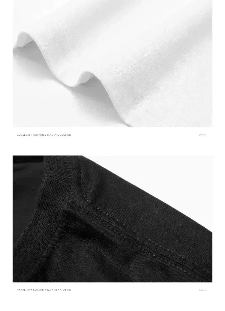 100% pure cotton men's luxurious brand letter print T-shirt, short-sleeved T-shirt, high-quality men's clothing, streetwear