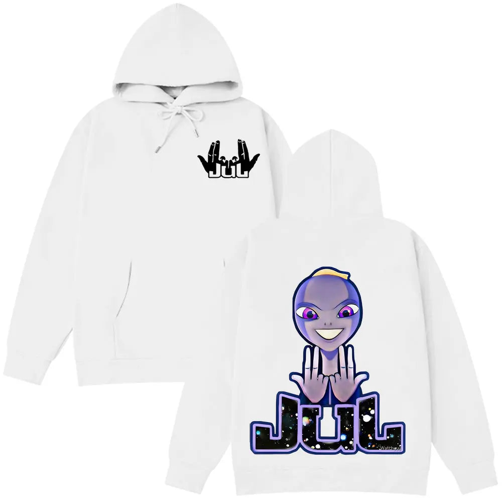 Jul French Rapper Album Merch Hoodie Men woman Loose Clothing Hip-hop Sweatshirt Long sleeves Unisex Fashion Design Pullover