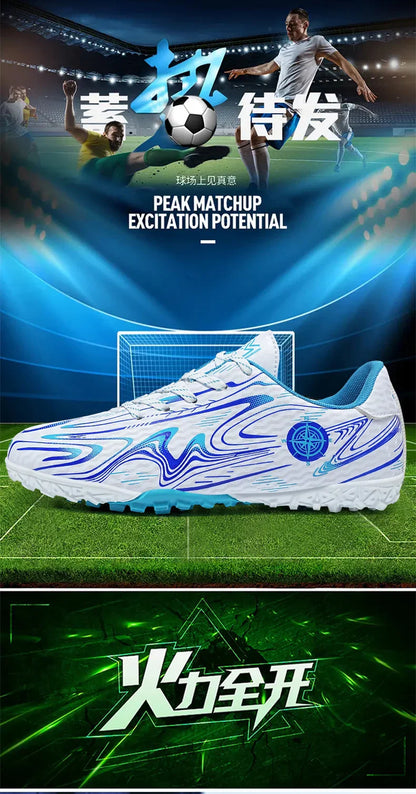Men's football shoes with stud pattern for men, women, children, boys, teenagers, sports sneakers, outdoor training shoes