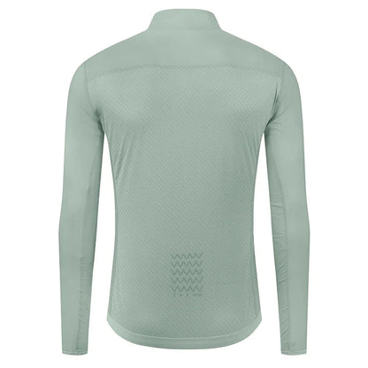 Men Windproof Waterproof Long Sleeve Cycling Jacket YKK Double Zipper Breathable MTB Bike Clothing Tops Pro Team Jersey