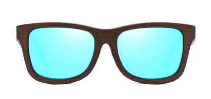 Natural Bamboo Wooden Sunglasses Handmade Polarized Glasses Mirror Coating Lenses Eyewear With Gift Box