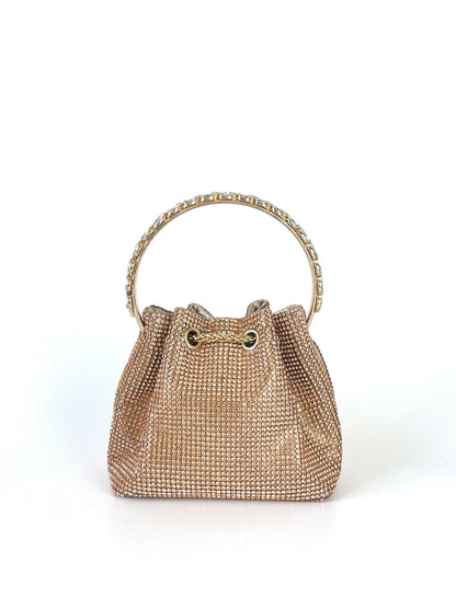 Dinner bag Handle Shining Rhinestones Evening clutch Bag Sparkling, Elegant, Exquisite Dinner Party Handbag party wedding Bag