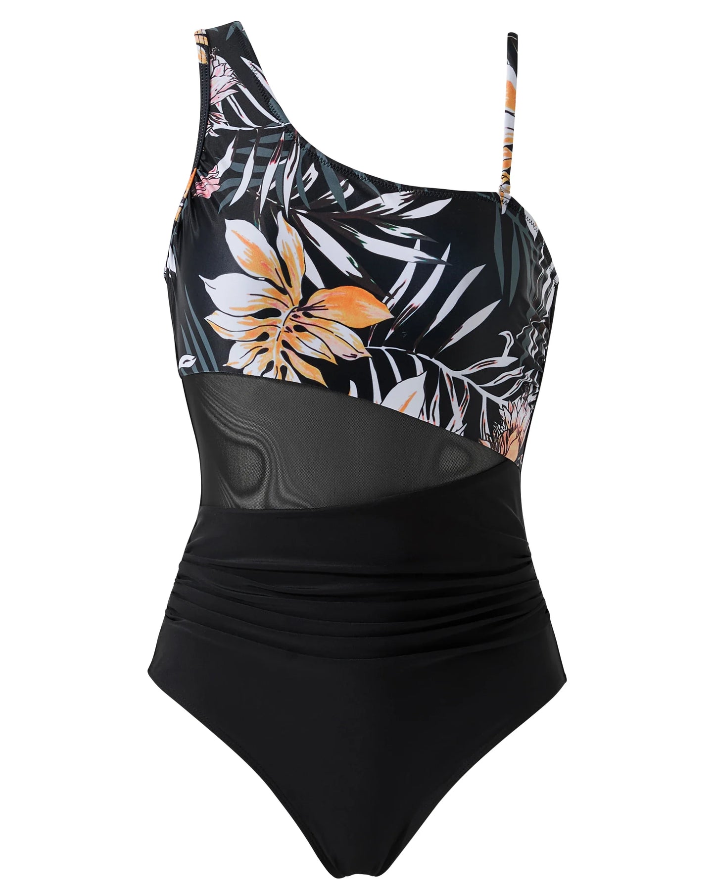 One Shoulder One Piece Swimsuit Women Summer Swimwear  Female Push Up Monokini Femme Beachwear  Pool Swimming Suits  For Women