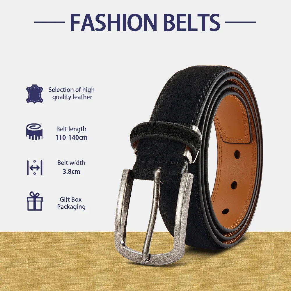 Unisex Free Size PU Leather Belt For Women Luxury Designer Jeans Waist Belt Men Fashion Suede waist belt Waistband