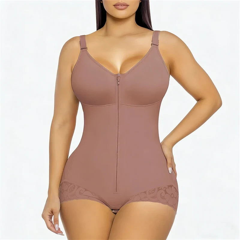 Women' Corset Compression Garments Abdomen Shaping Short Vest Girdles Postpartum Post Liposuction Bodysuit Fajas Colombianas