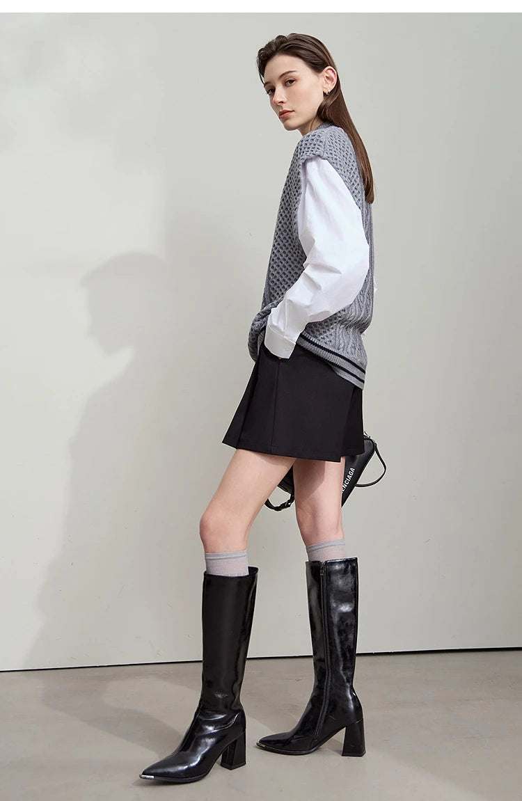 Minimalist Casual Shorts For Women 2025 Autumn Preppy Style Loose Black Shorts Office Lady Luxury Shorts Daily 12523085