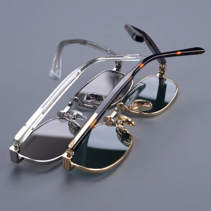 Small Square Top Quality Titanium Acetate Women Sunglasses Luxur Brand Designer Personality Retro Outdoor Men Sun Glasses UV400