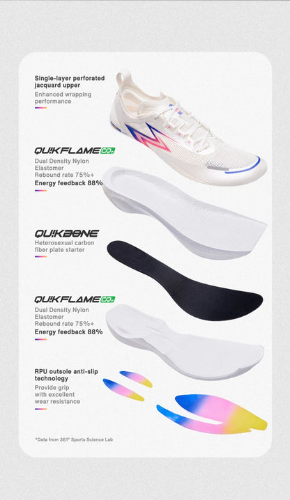 NEW Flame 2.5 Men Running Shoes Marathon Sports Carbon Plate Racing Breathable Cushioning Male Sneakers 672332207