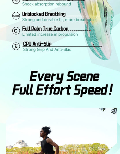 Full Plam Carbon Plate Trail Running Shoes Men 2026 High Quality Trendy Shoes New Ultra-light Running Shoes Sports