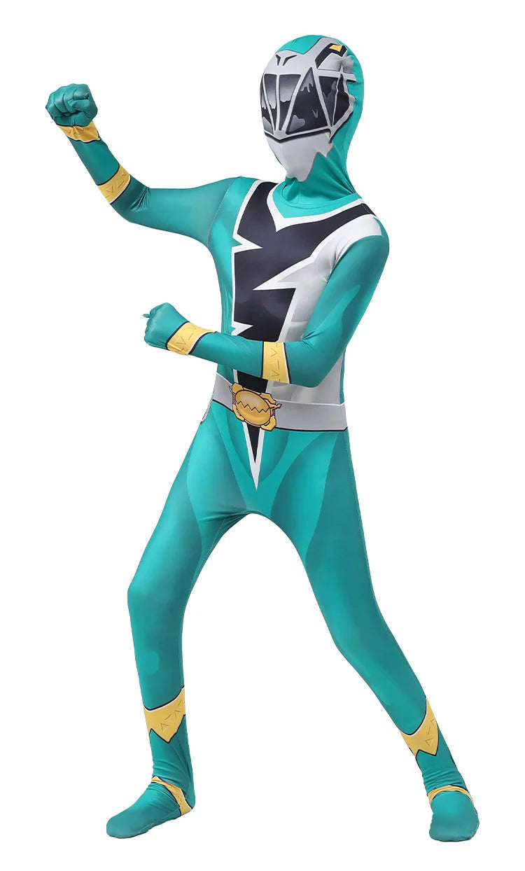Anime Fancy Adult Kids Ranger Kishiryu Sentai Ryusoulger Cosplay Costume Jumpsuit Halloween Party Role Play Child Men Clothes