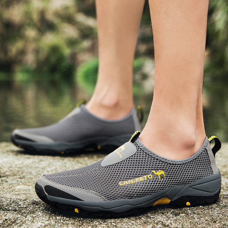 Fashion Summer Shoes Men Casual Shoes Mesh outdoor Breathable Slip-on Flats Men Sneakers Comfortable Water Loafers Zapatillas