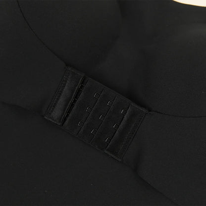 Strapless Bodysuit Off Shoulder Bustier Tube Top Women Front Closure Tummy Control Shapewear Removable Padded Underwear S-4XL