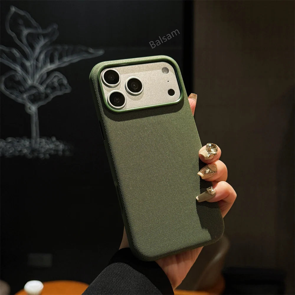 Luxury Tech Woven for Magsafe Magnetic Case for Iphone 17 Air 16 15 Plus 14 13 12 11 Pro Max TechWoven Wireless Charging Cover