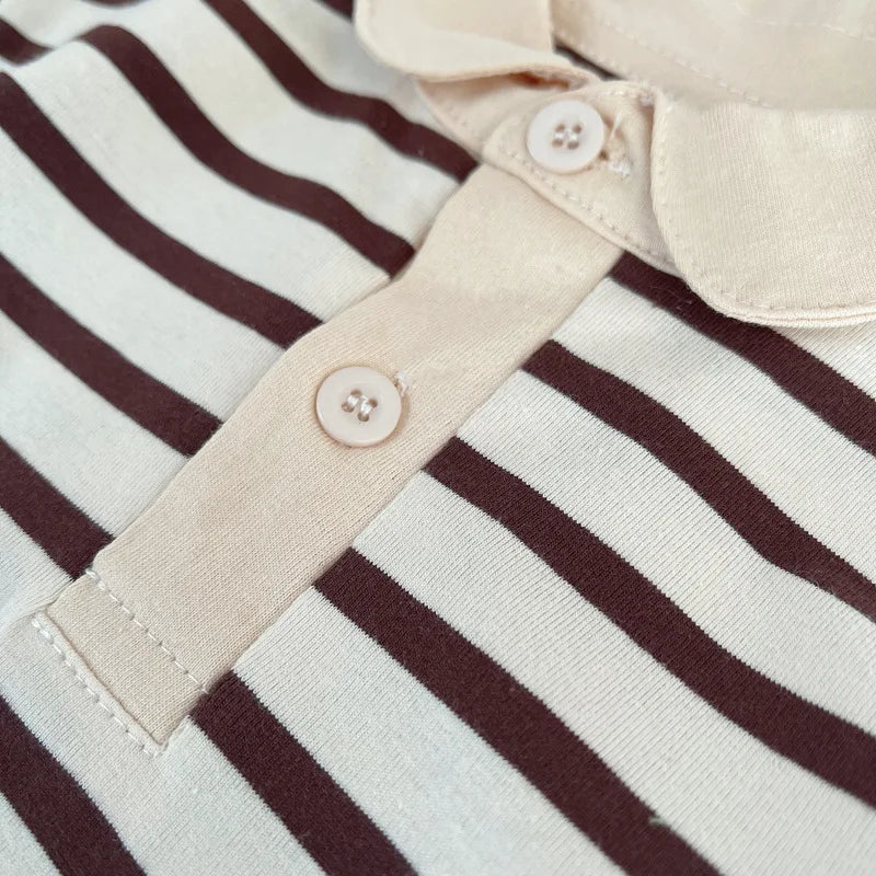 New Summer Fashion Baby Boys Clothes Suit Children Striped Polo T-Shirt Shorts 2Pcs/Set Toddler Clothing Costume Kids Tracksuits