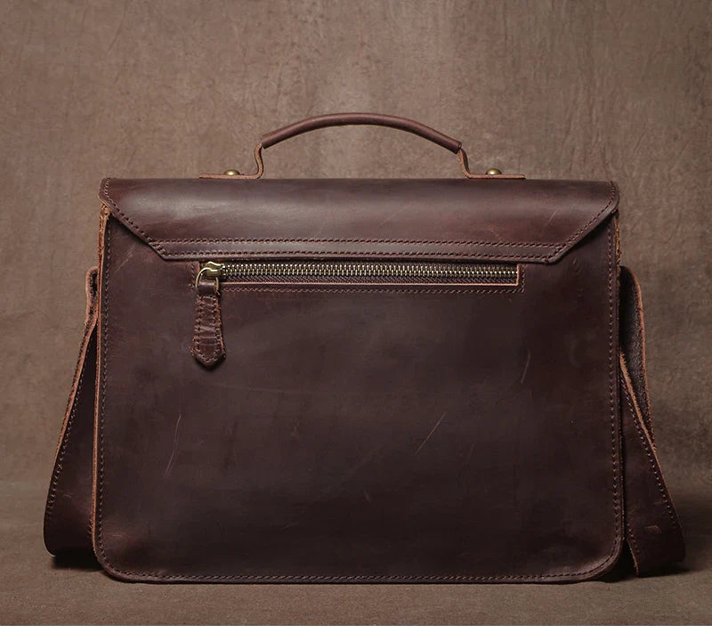 Retro Real Leather Messenger Bags Men and Women Shoulder Bag Natural Cowhide Crossbody Casual Handbag Luxury Cambridge Bags