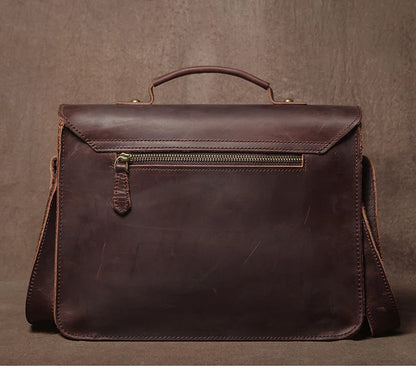 Retro Real Leather Messenger Bags Men and Women Shoulder Bag Natural Cowhide Crossbody Casual Handbag Luxury Cambridge Bags