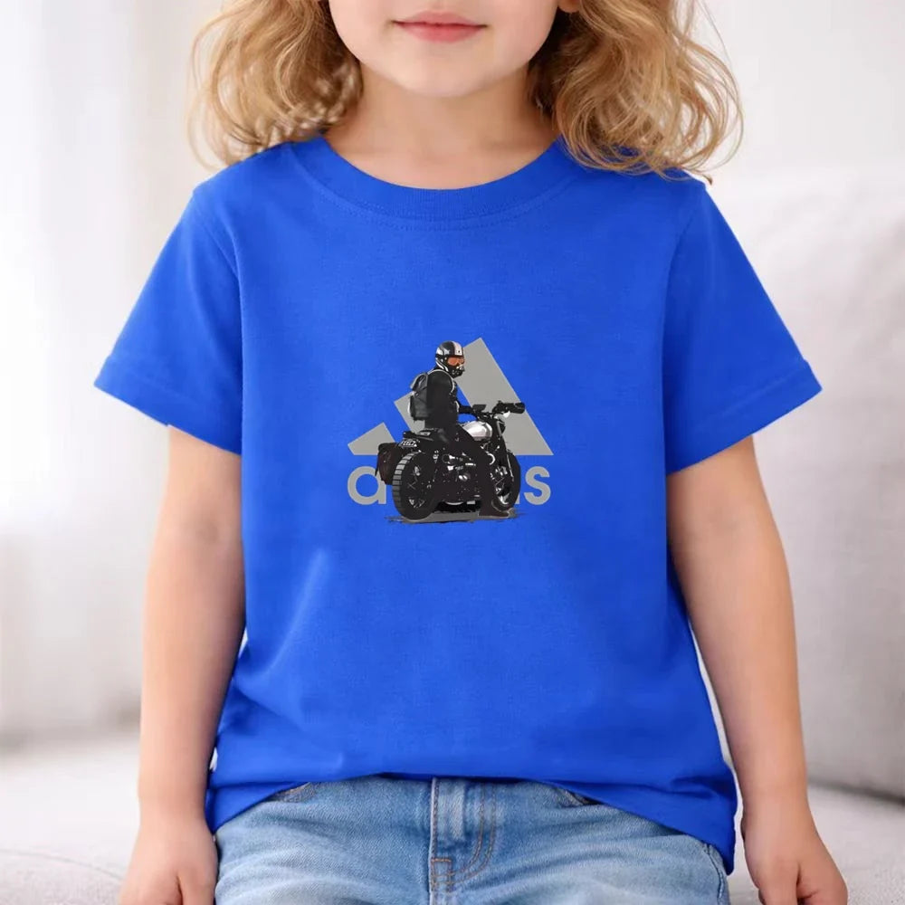 Kids black Summer Leisure Short Sleeve T-shirts+shorts Suits 3-12 Years Boys Girls Casual Outfits Children 2pcs Brand Clothes