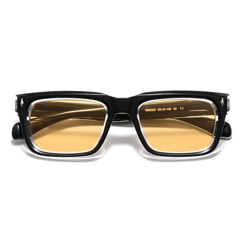 High Quality Handmade Trendy Outdoor SUN GLASSES New Fashion Acetate Sunglasses Men Women Personality Designer Eyeglasses UV400