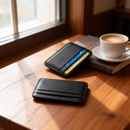 Porte-cartes de crédit en cuir véritable, portefeuille de luxe pour cartes, porte-cartes de visite fin, petit portefeuille en cuir de mouton pour hommes et femmes