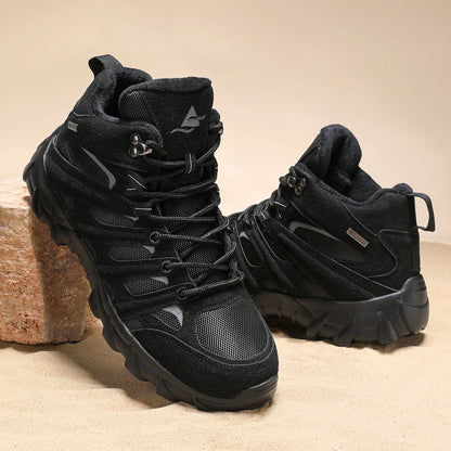 New Men High Quality Leather Boots Fishing Hunting Sneakers Desert Combat Men's Boots Outdoor Hiking Shoes Ankle Boots Work Safe