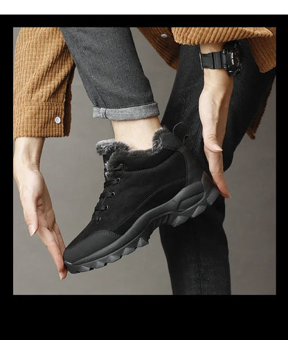 Men Winter Snow Boots with Fur Outdoor Sneakers Men Shoes 2023 New Male Warm Footwear Ankle Boots for Men Botines Botas Hombre