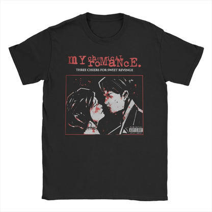 Men Women Mcr Band  Punk Rock T Shirt My Chemical Romance  100% Cotton Clothes Vintage Round Collar Tee Shirt Plus Size T-Shirt