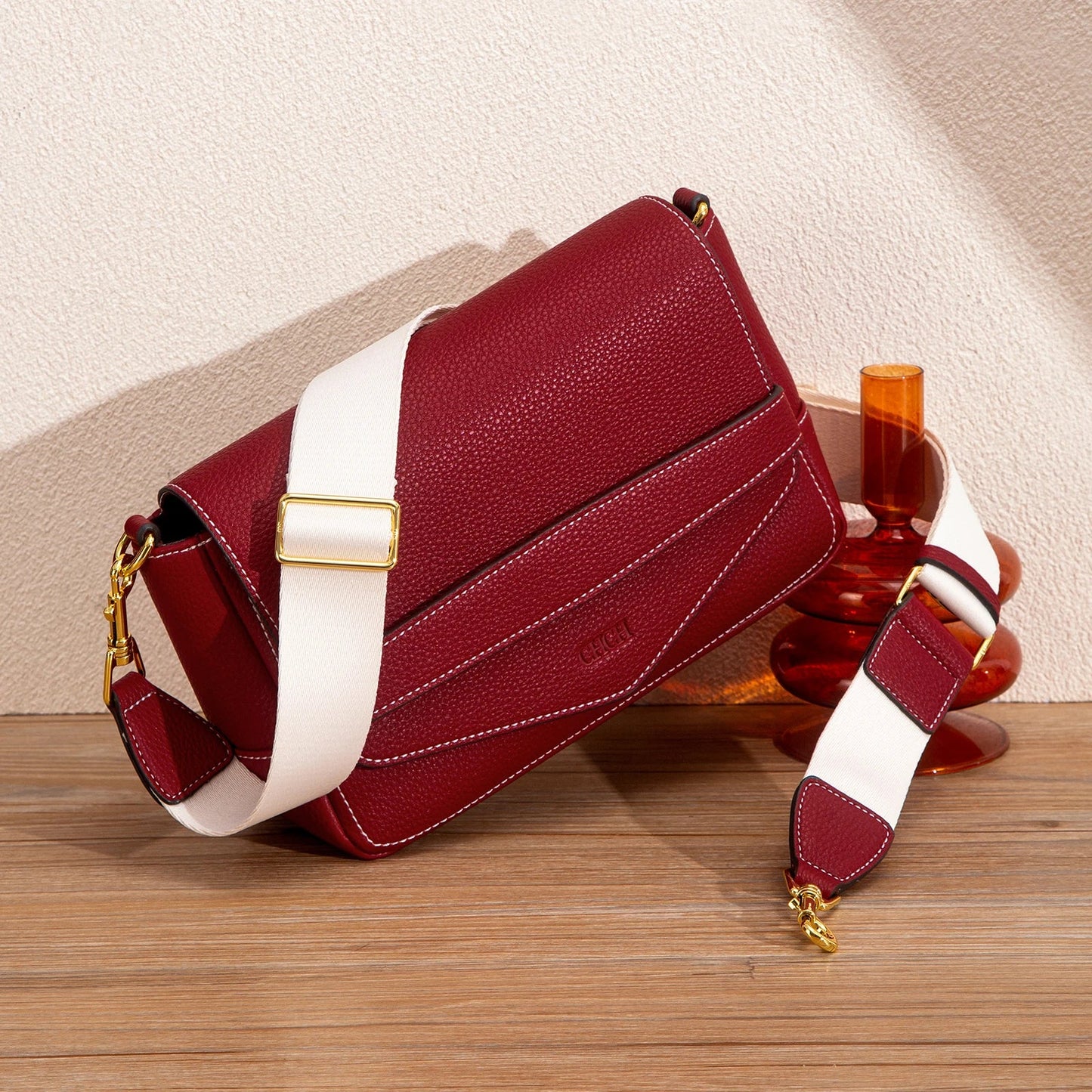 Shoulder Bag Simple High Quality Grey Texture Flip Cover Bag Soft Square Bag Women's Commuter