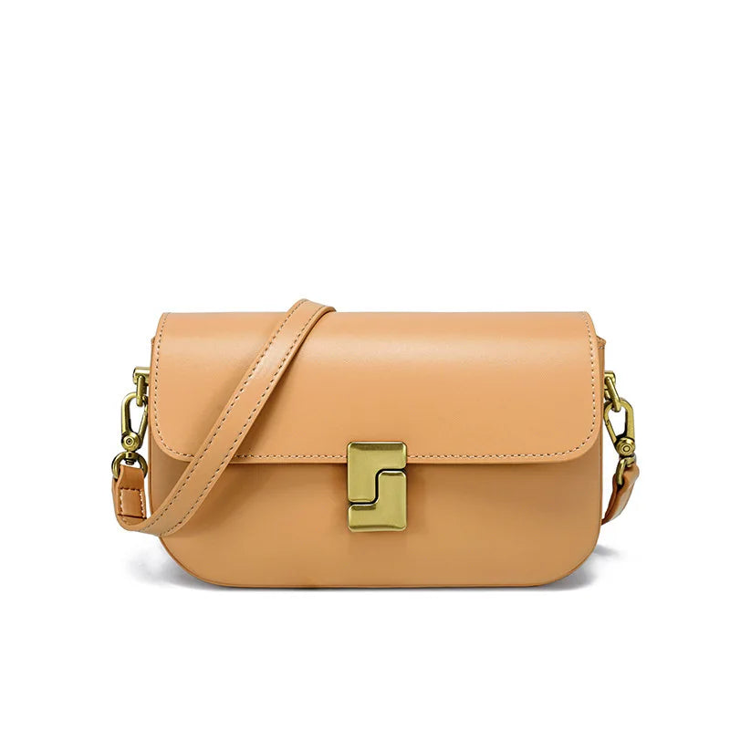 Genuine leather woman bag small square shoulder bag Handbags ladies crossbody bags luxury designer minimalism bag tofu bag