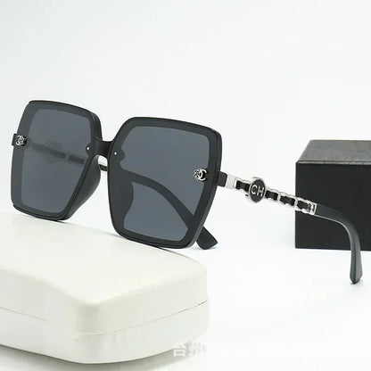 New Fashion Sunglasses for Women Hot Sale Polarized Large Frame Square Retro Sun Glasses Gradient Ladies Sunglass for Men UV400
