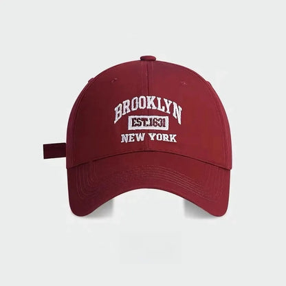 Fashion Men Women BROOKLYN Baseball Cotton Adjustable Snapback Hat Embroidery Women's Cap Hip Hop Outdoor Casual Sun Hats