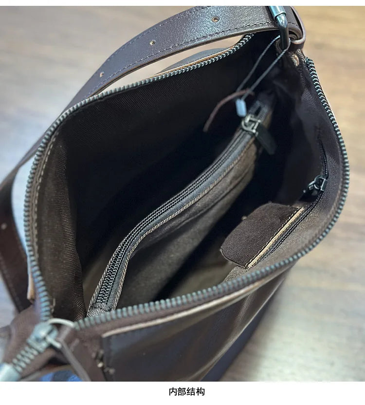 Simple Genuine Leather Women's Shoulder Bags 2026 New Nature Soft Cowhide Solid Color Versatile Crossbody Bags