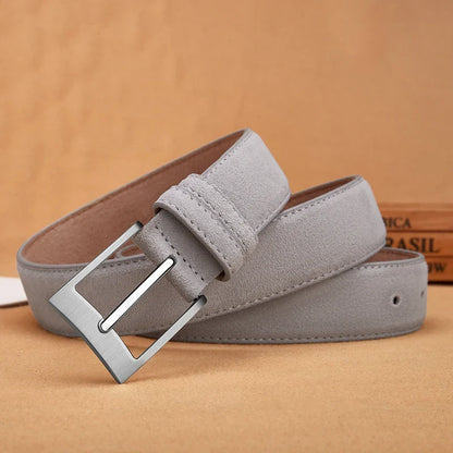 New Style Fashion Brand Welour Genuine Leather Belt For Jeans Leather Belt Men Mens Belts Luxury Suede Belt Straps
